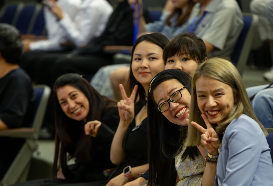 tianjin international school teachers posing for a photo together